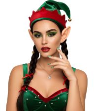 Grønne jule negle, 12 stk