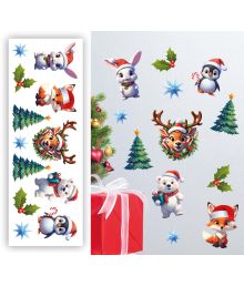 Jule dyr stickers, 25 x 70 cm