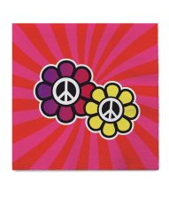Peace servietter, 33x33