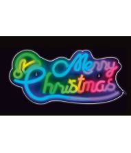 Merry Christmas LED skilt, 42,7 x 21 cm