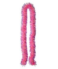 Neon pink folie guirlande, 2 m