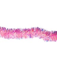 Neon pink folie guirlande, 2 m