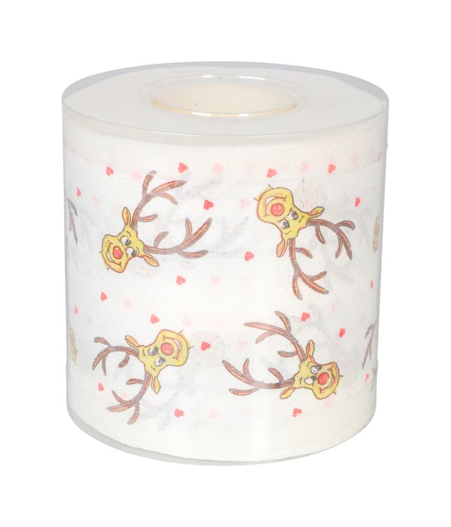 Jule toiletpapir med rensdyr