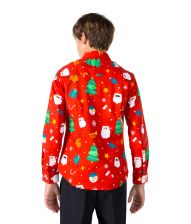 Rød juleskjorte til teens 10 - 16 år