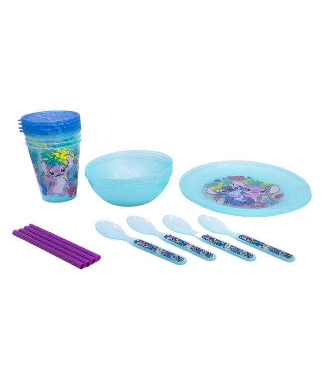 Stitch & Angel service sæt, 16 dele