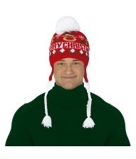 Julehue med hvide fletninger