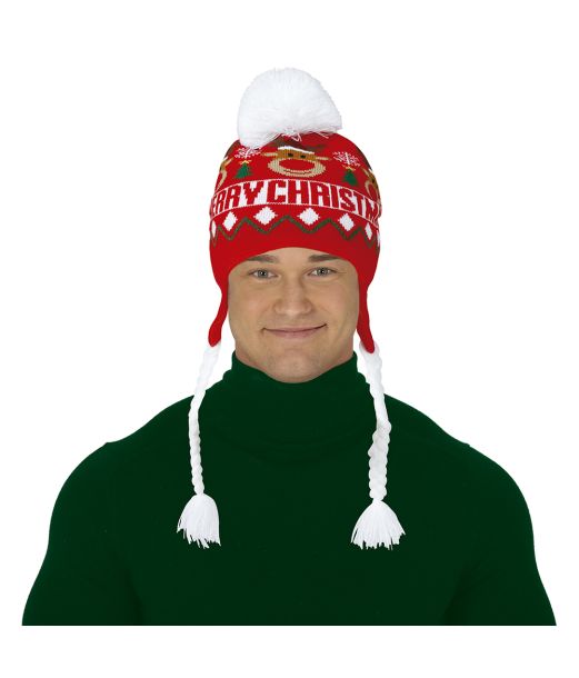 Julehue med hvide fletninger