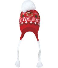 Julehue med hvide fletninger