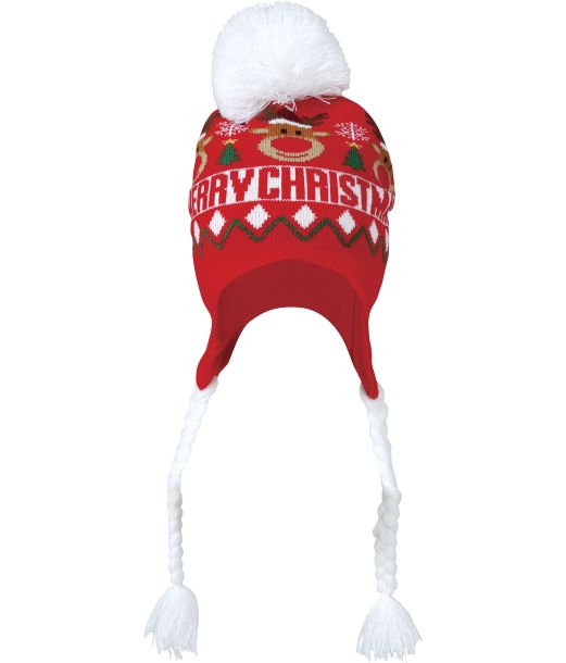 Julehue med hvide fletninger