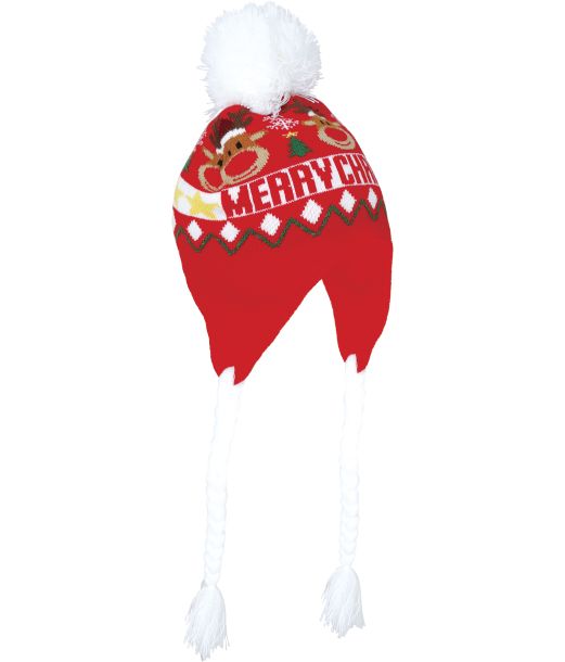 Julehue med hvide fletninger