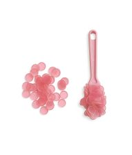 Lyserød magnetstang med brikker