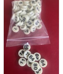 Træknumre 0-90 til banko