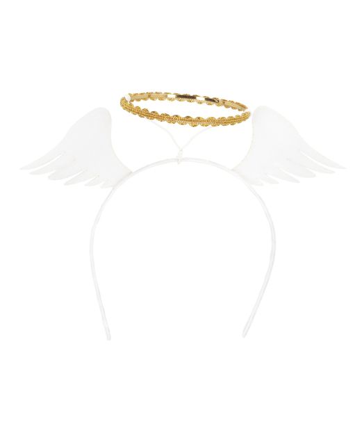 Hårbøjle guld engel 