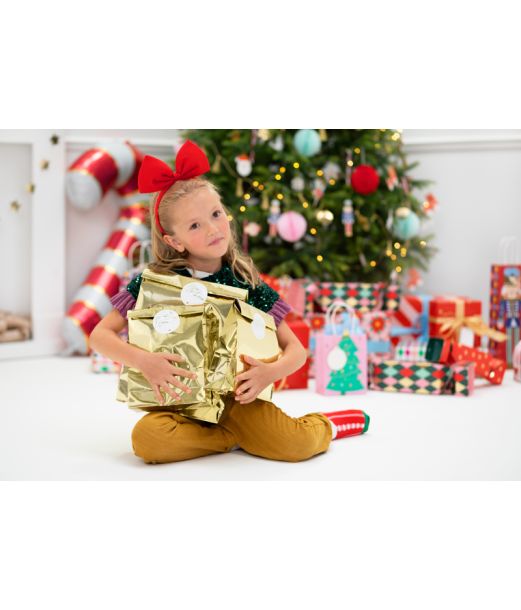 Guld gaveposer, 3 stk