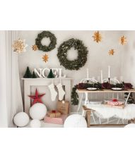 Julepynt papirvæv, vinrød