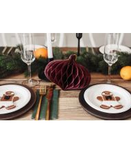 Julepynt papirvæv, vinrød 18 x 15 cm