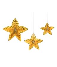 Guld stjerner, 3 stk