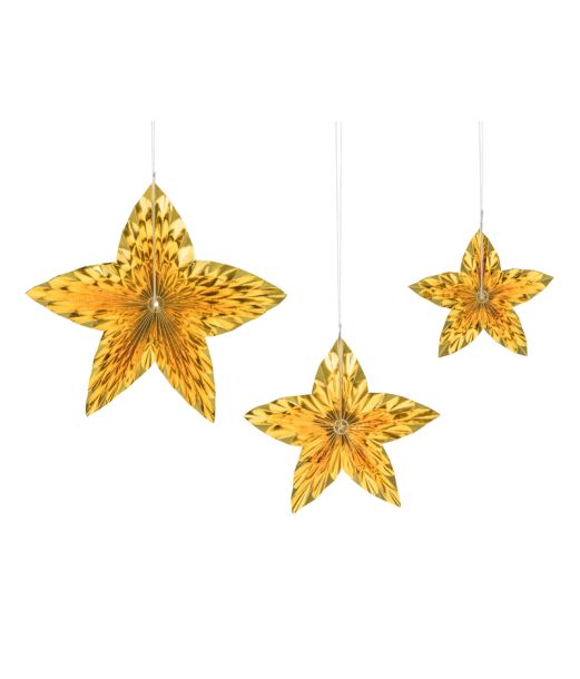 Guld stjerner, 3 stk