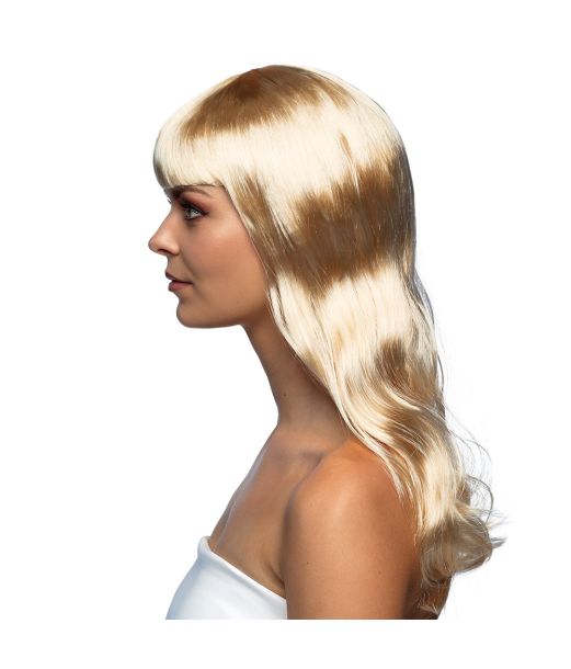 Flot blond paryk med langt hår. 