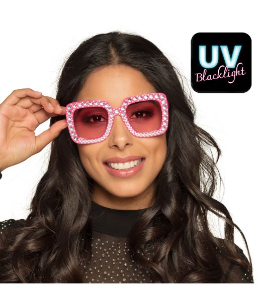 Hot pink bling bling briller.