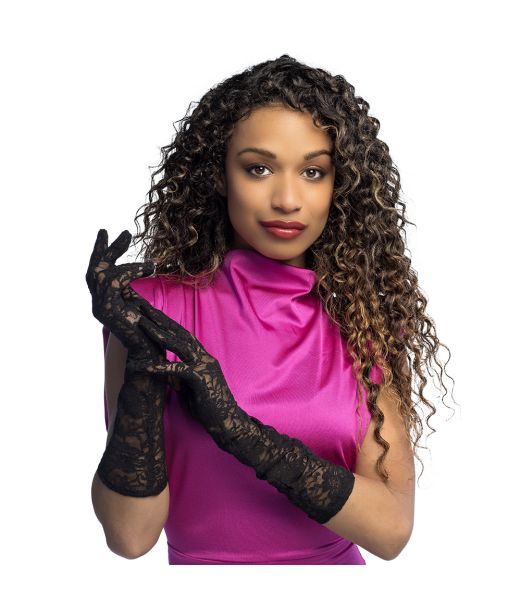 Sorte lange blondehandsker