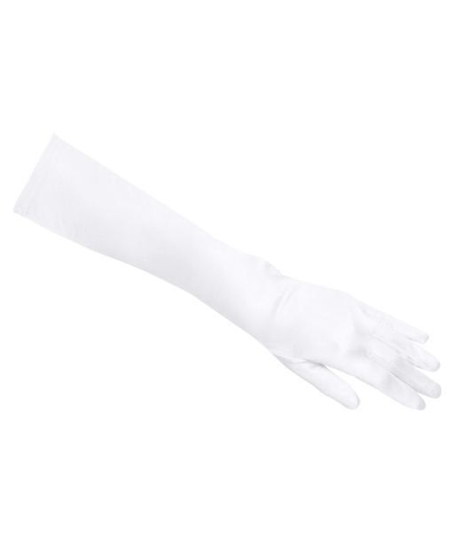 Lange hvide handsker