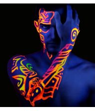 Neon UV sminkestift sæt, 6 stk