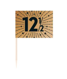 Kobber 12½ kageflag, 50 stk