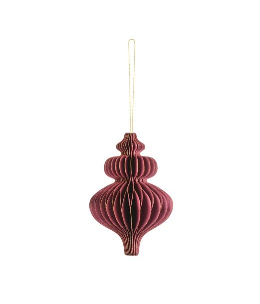 Julepynt papirvæv, vinrød