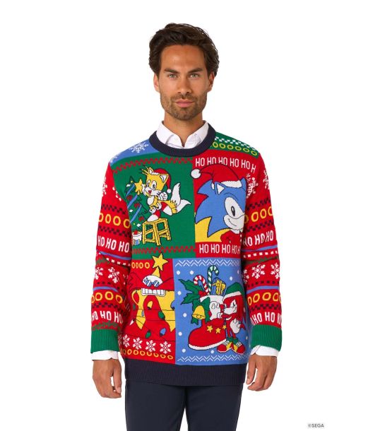 Sonic julesweater til voksne