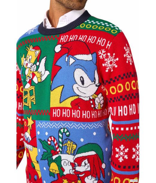 Sonic julesweater til voksne