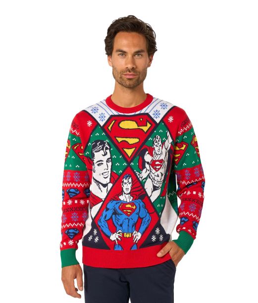Superman julesweater til voksne