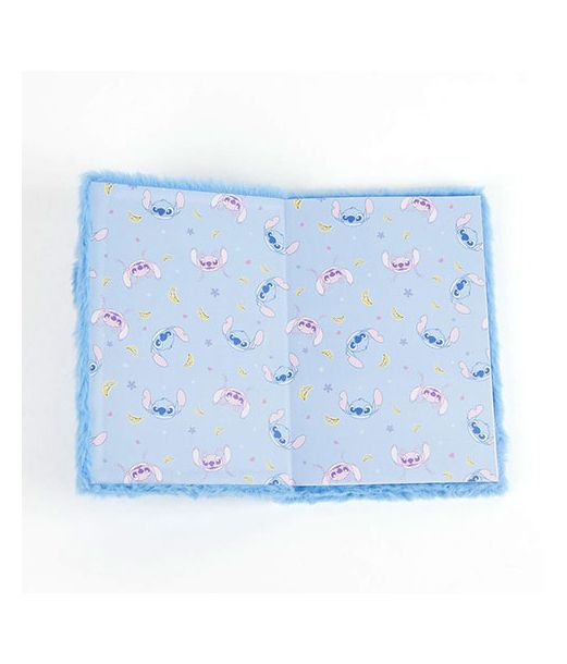 Stitch fluffy notesbog, A5