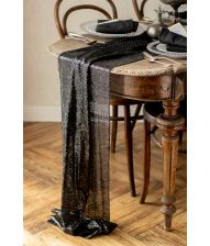 Sort paillet bordløber