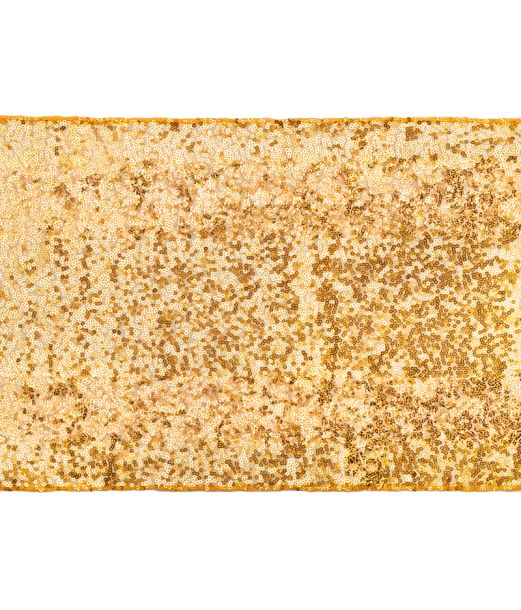 Guld paillet bordløber 0,3 x 5 m