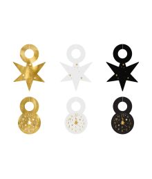 Drink tags Happy New Year, 6 stk