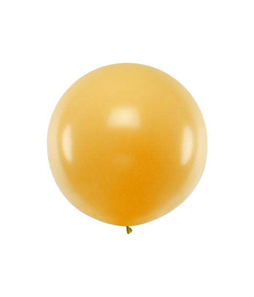 Metallic guld jumbo ballon, 1 stk