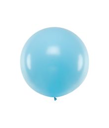 Lyseblå jumbo ballon, 1 stk