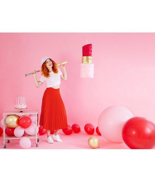 Rød jumbo ballon, 1 stk