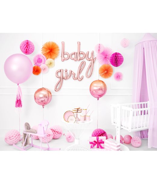 Pastel pink jumbo ballon, 1 stk