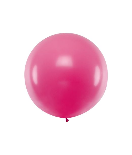 Jumbo pastel fuchsia ballon, 1 stk