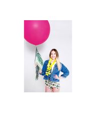 Jumbo pastel fuchsia ballon, 1 stk