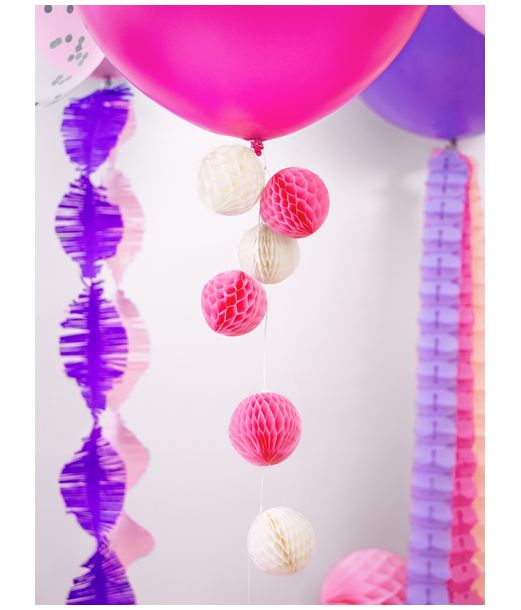 Jumbo pastel fuchsia ballon, 1 stk