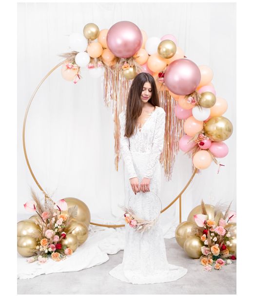Glossy guld ballon, 60 cm 