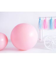 Lyserød jumbo ballon, 1 st