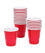 Røde shotglas, 20 stk.