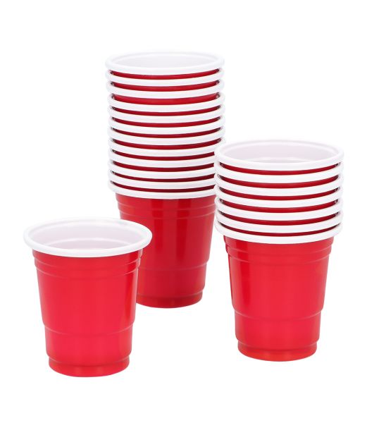 Røde shotglas, 20 stk.