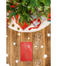 Julemand fodaftryk skabelon, 3 stk