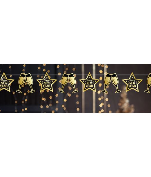 Happy New Year guirlande, 300 cm