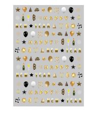 Nytårs negle stickers